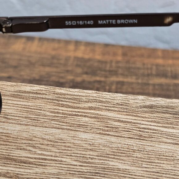 Richard Taylor Scottsdale  Jack Eyeglasses Matte Brown 55-16-140 Frame READ - Picture 3 of 13